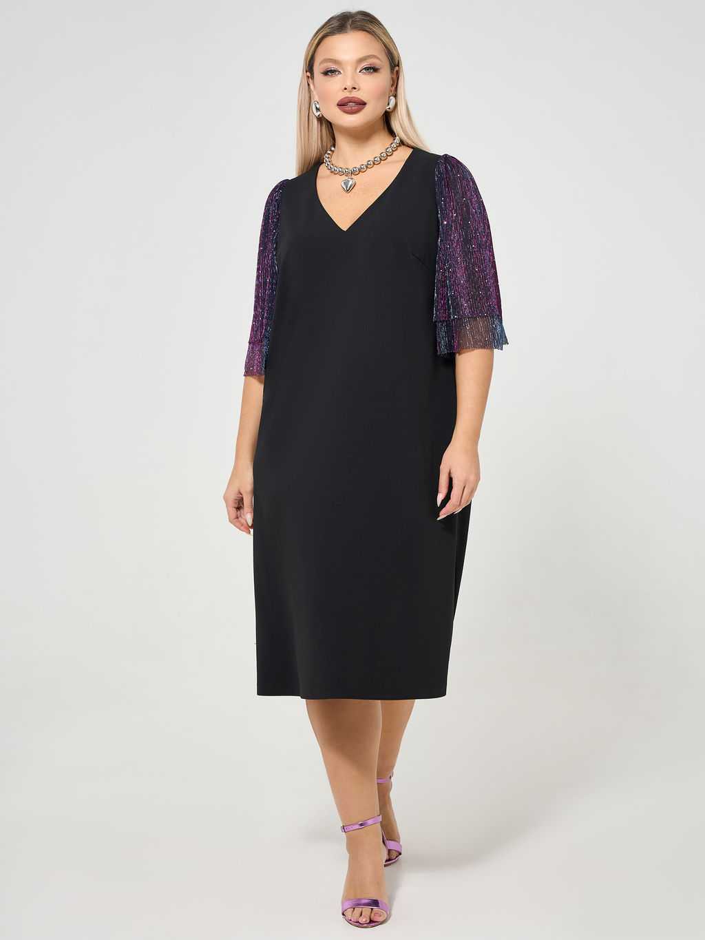 Платье 0218-2 чёрный кварц - Dora фото 84