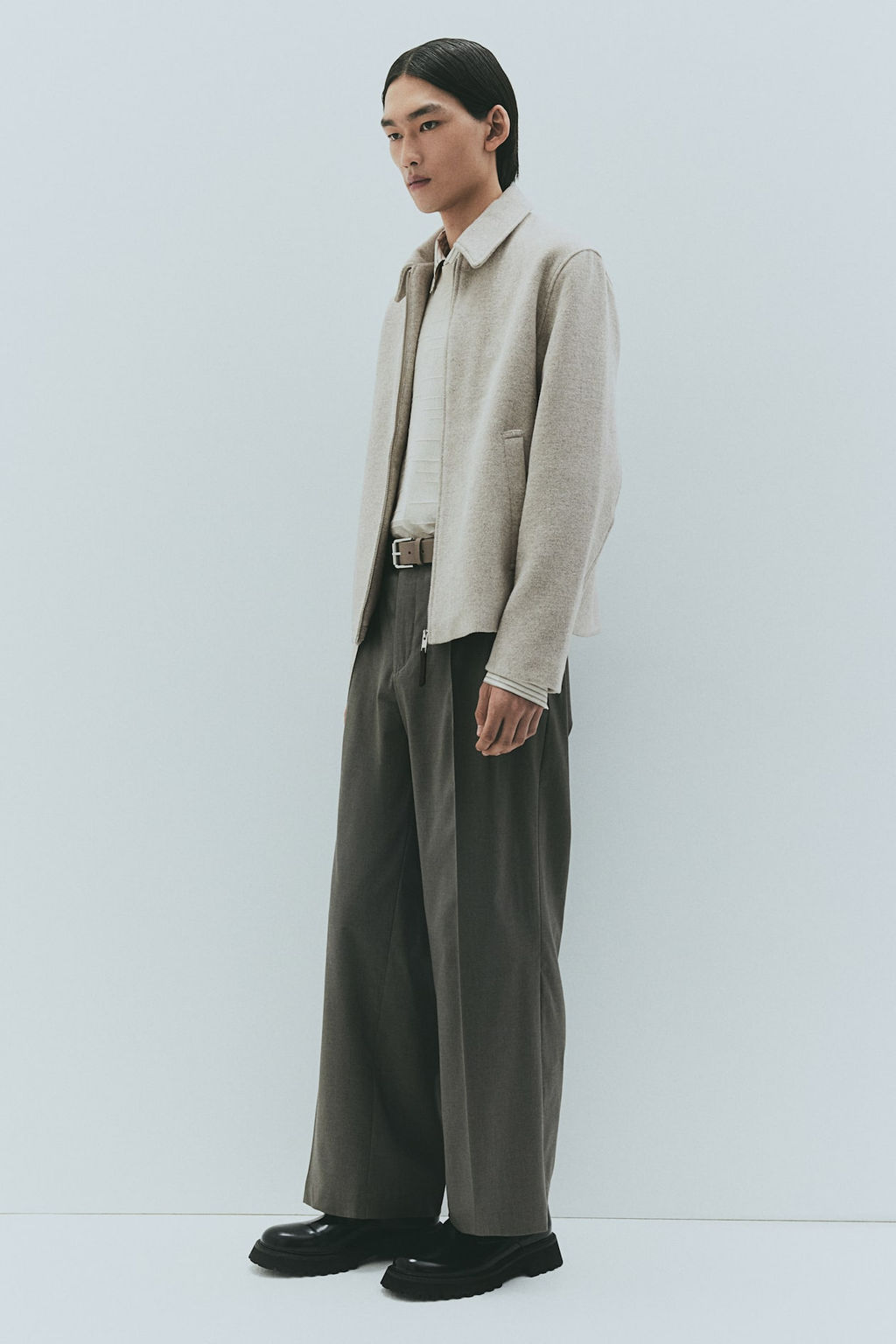 Chaqueta camisera en mezcla de lana Regular Fit - H&m фото 2