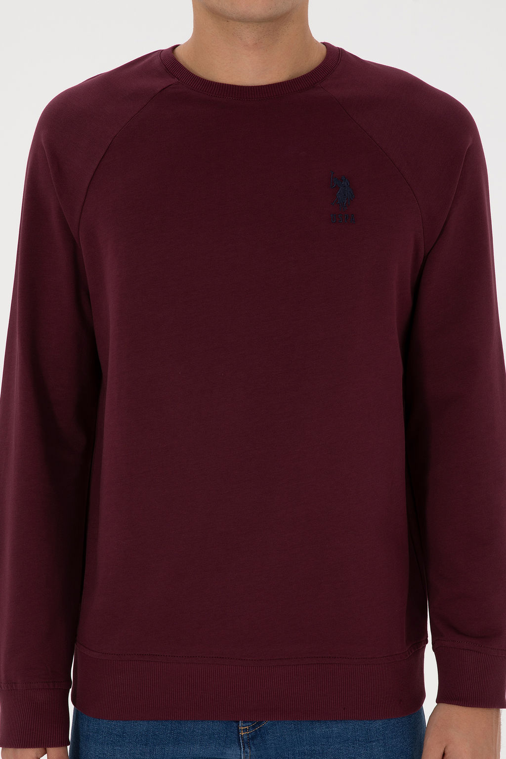 Erkek Bordo Basic Sweatshirt - U.s. polo assn фото 20