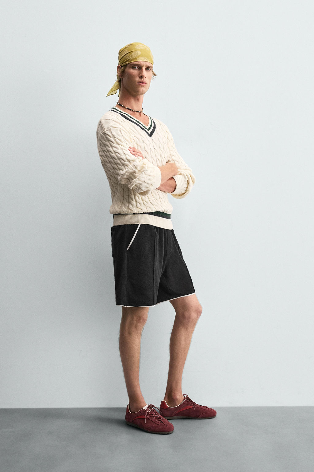 CONTRAST TOWELLING BERMUDA SHORTS - Zara фото 4