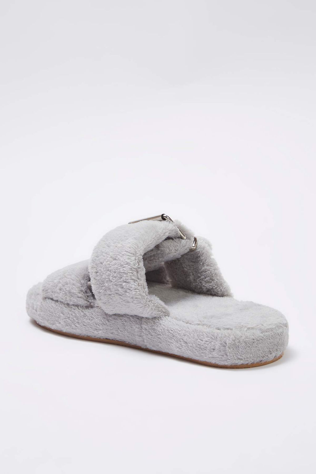 Gri Cift Bant Detayl? Pelus Kad?n Ev Terligi TAKAW26ER00012