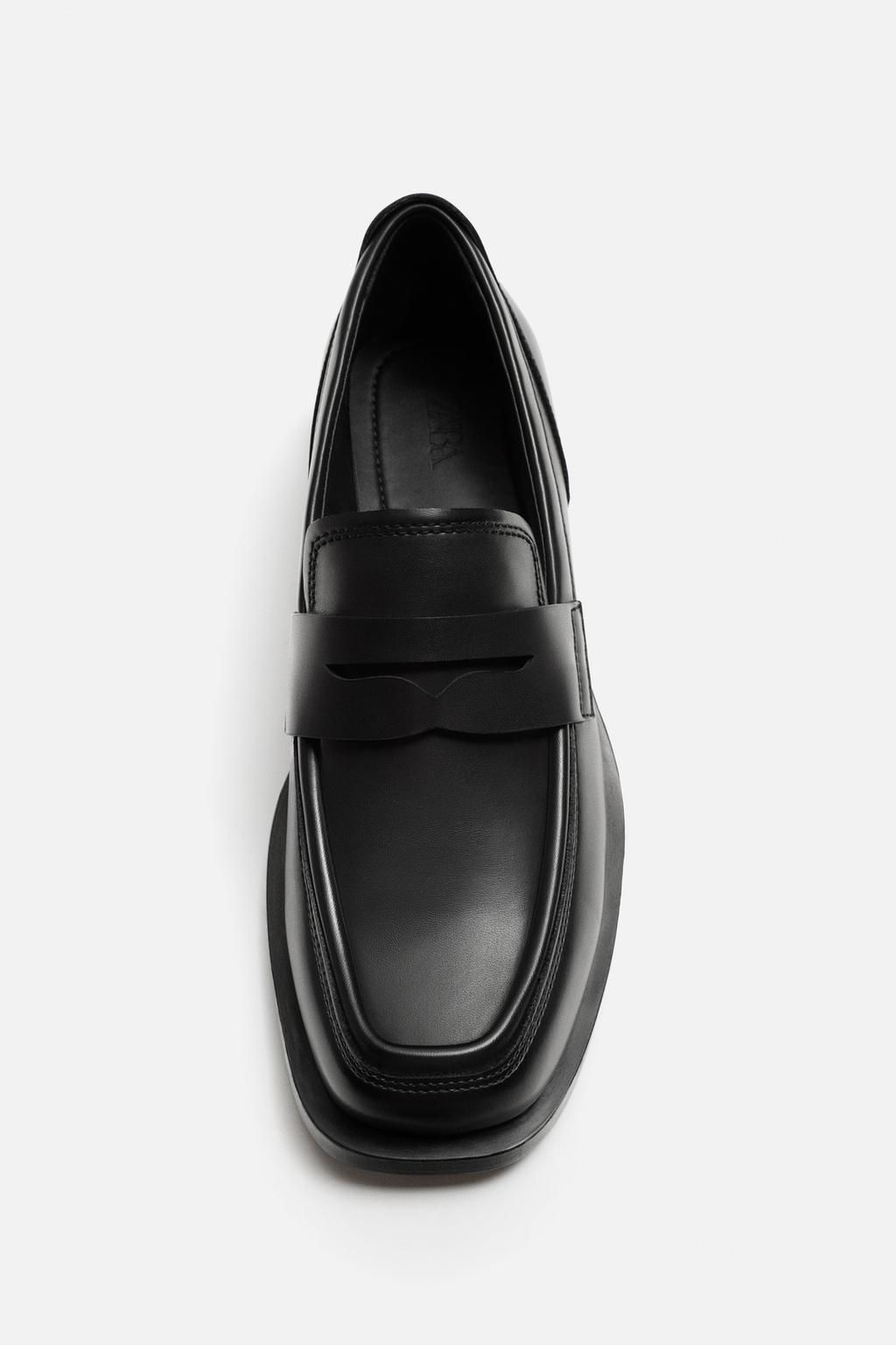 SQUARE-TOE LOAFERS - Zara фото 8