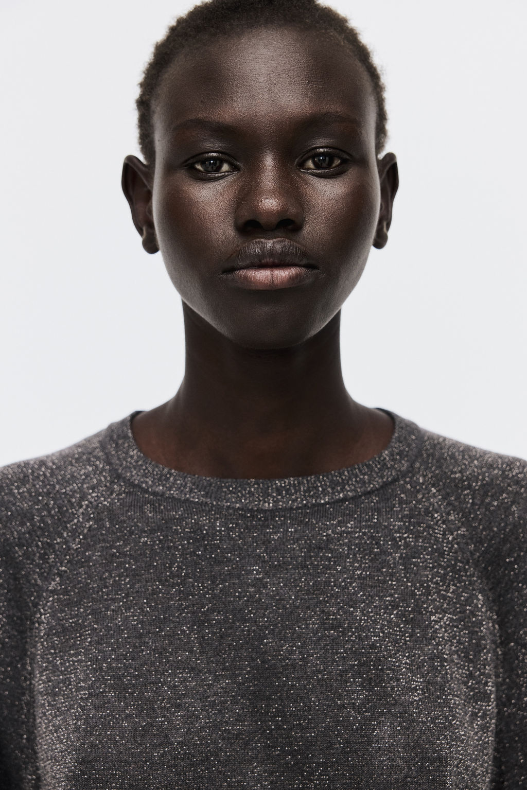 Top de punto fino con brillo - H&m фото 5