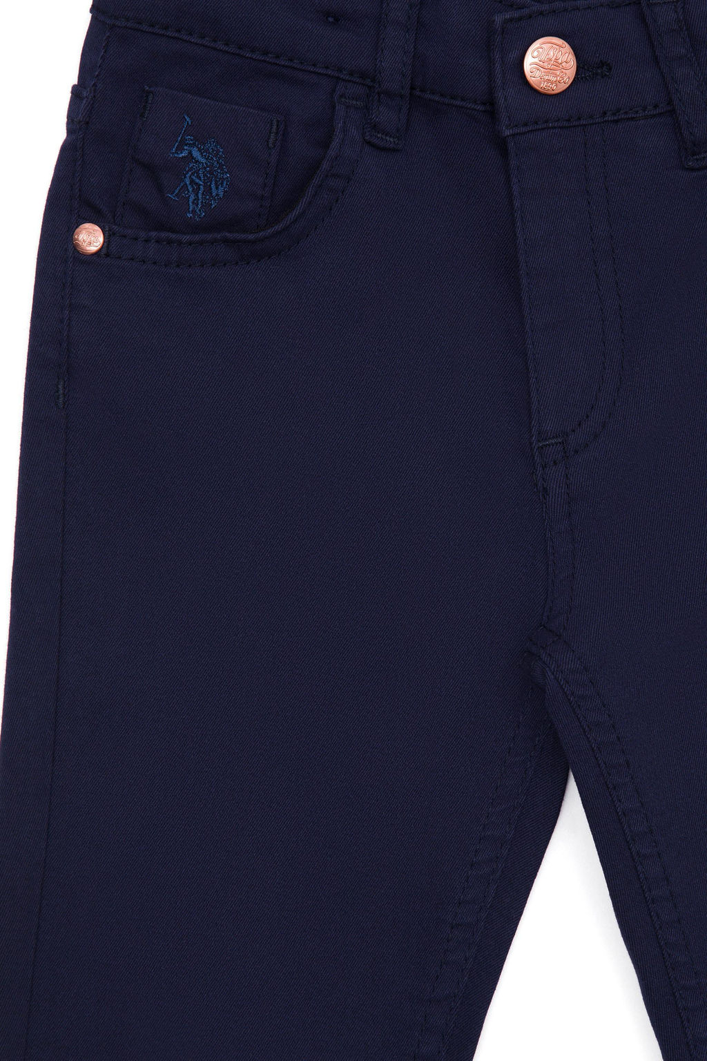 U. S. Polo Assn Темно-синие брюки из плотной ткани для девочек - U.s. polo assn фото 7