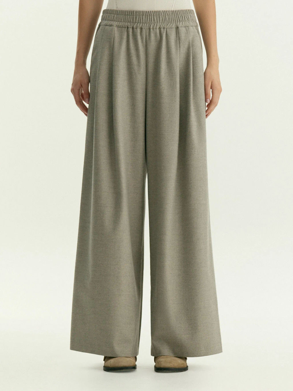 Брюки широкого кроя, Брюки D335/bronx - Emka фото 2