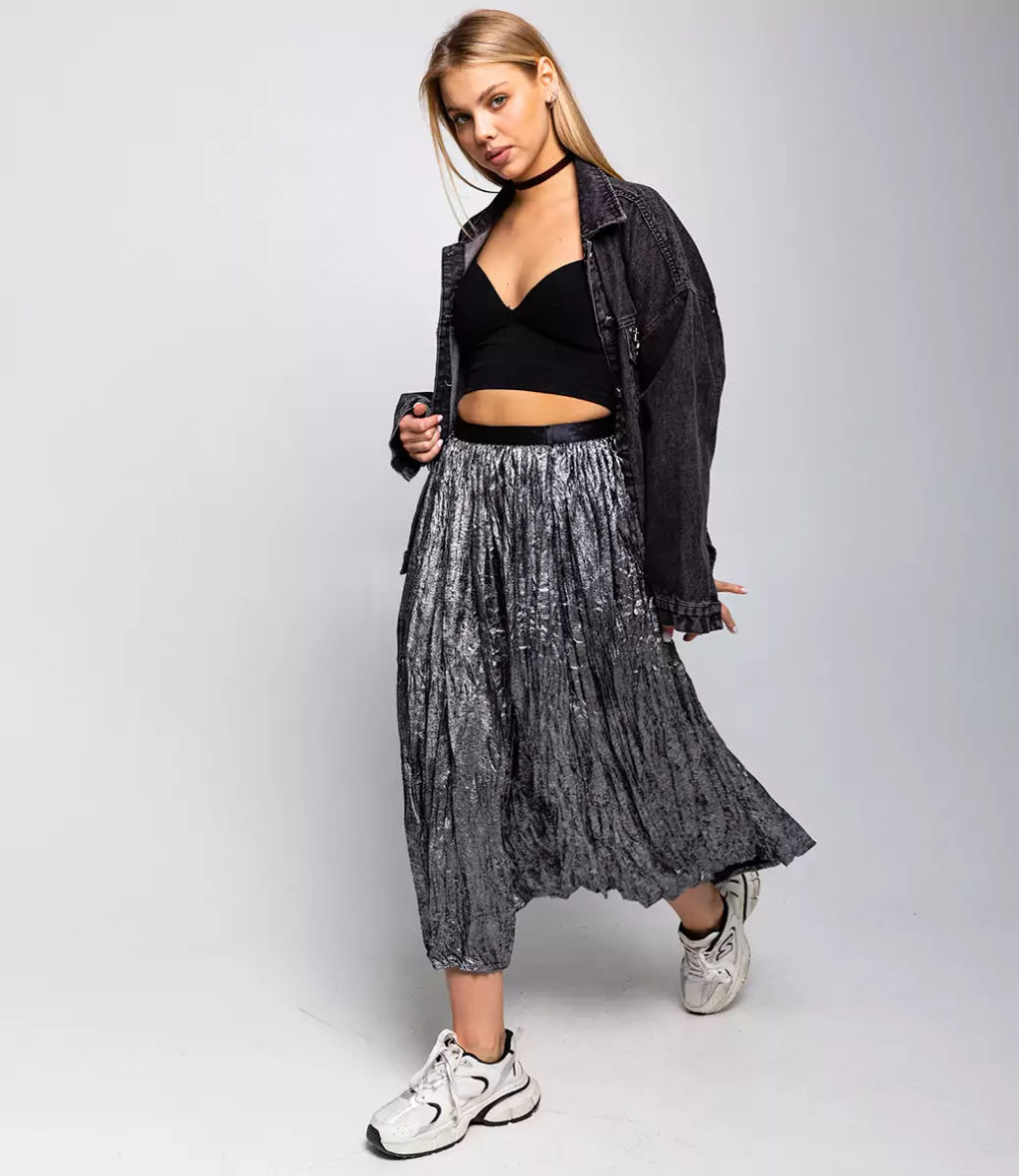 Юбка #КТ8153, серый