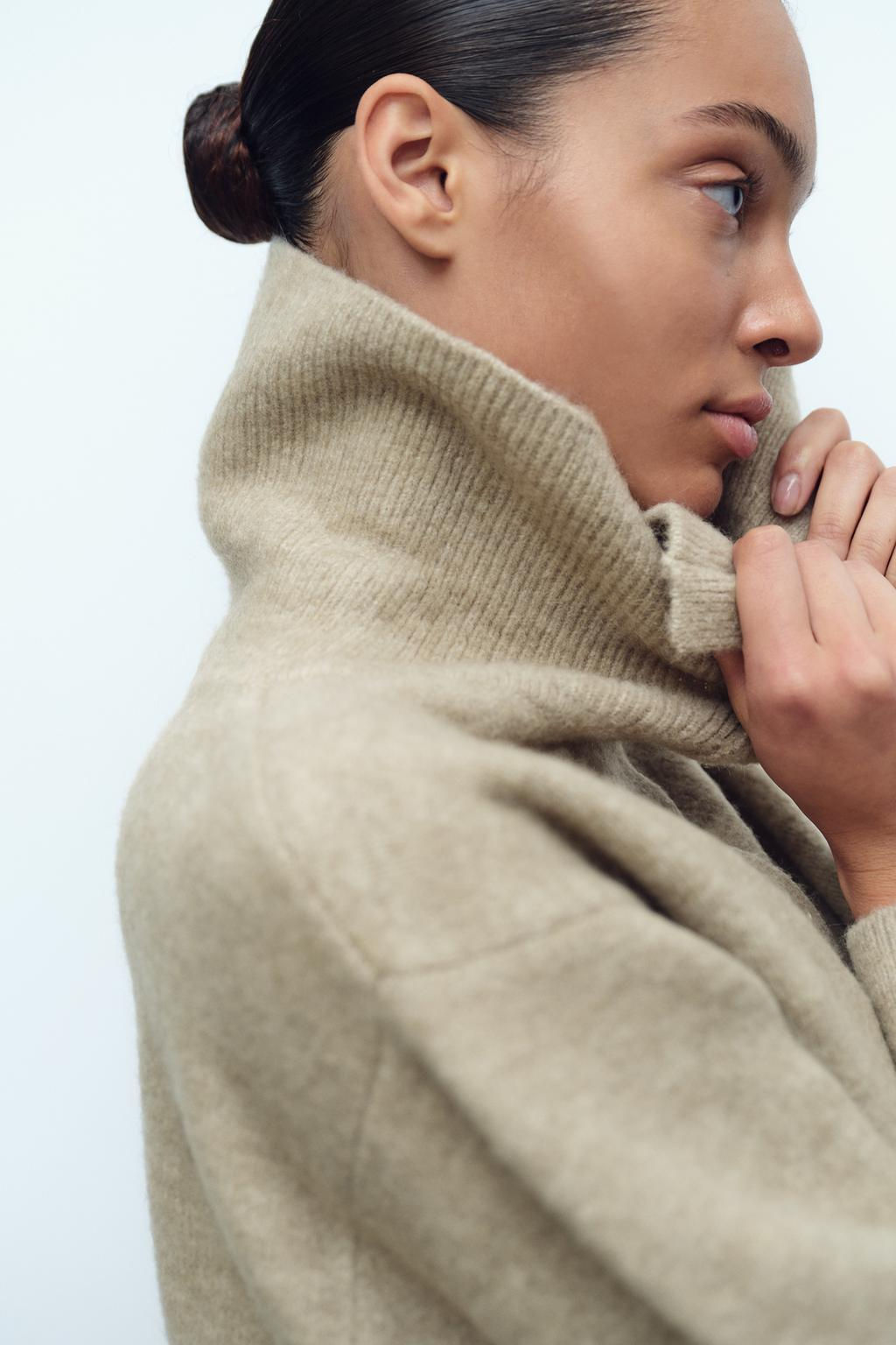 POLO COLLAR KNIT SWEATER - Zara фото 3