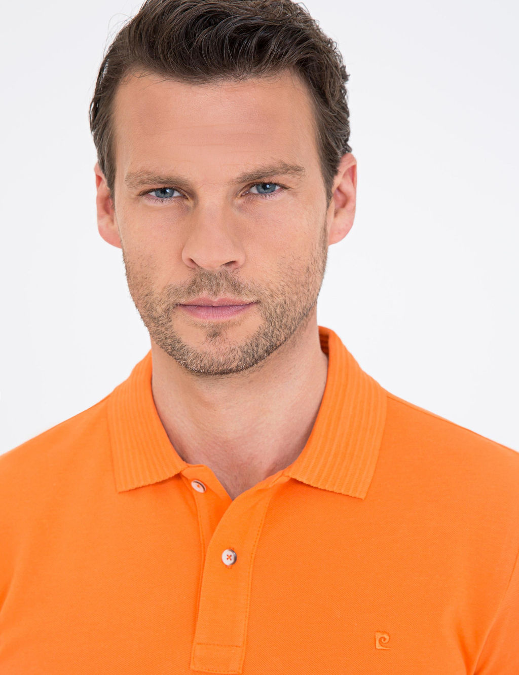 Turuncu Slim Fit Basic Ti__rt