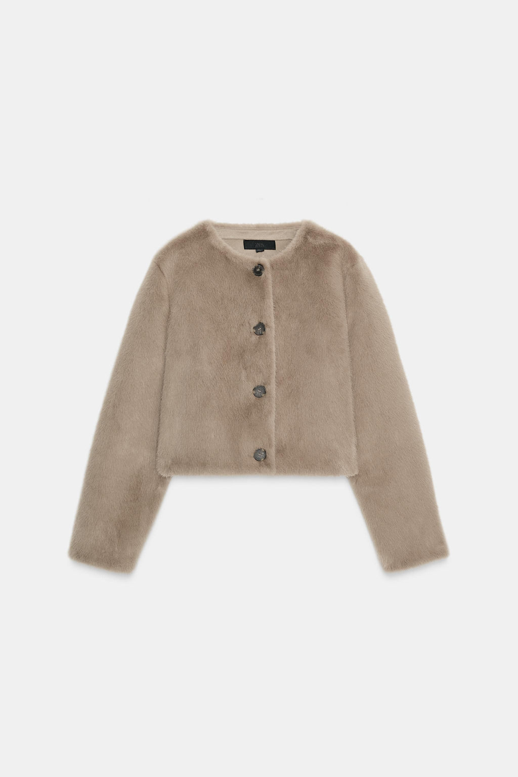 FAUX FUR SHORT JACKET - Zara фото 5