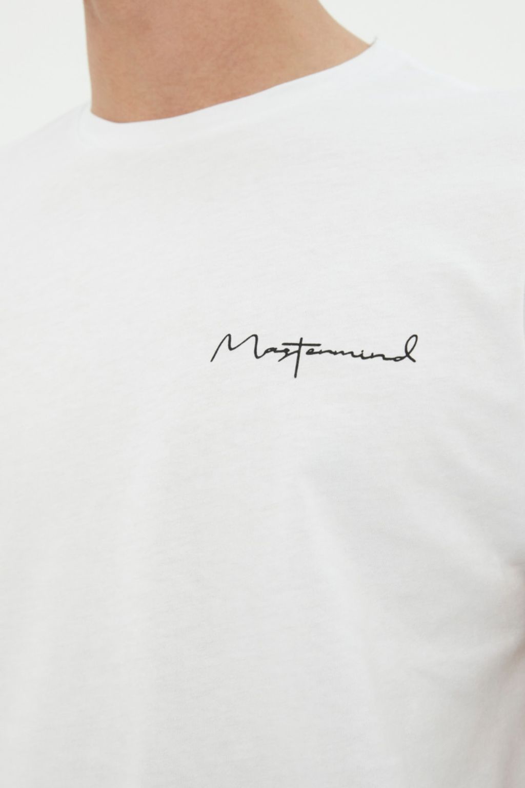 TRENDYOL MAN Siyah Slim/Dar Kesim Kucuk Yaz? Bask?l? %100 Pamuklu K?sa Kol T-Shirt TMNSS20TS0083 - Trendyolmilla фото 5