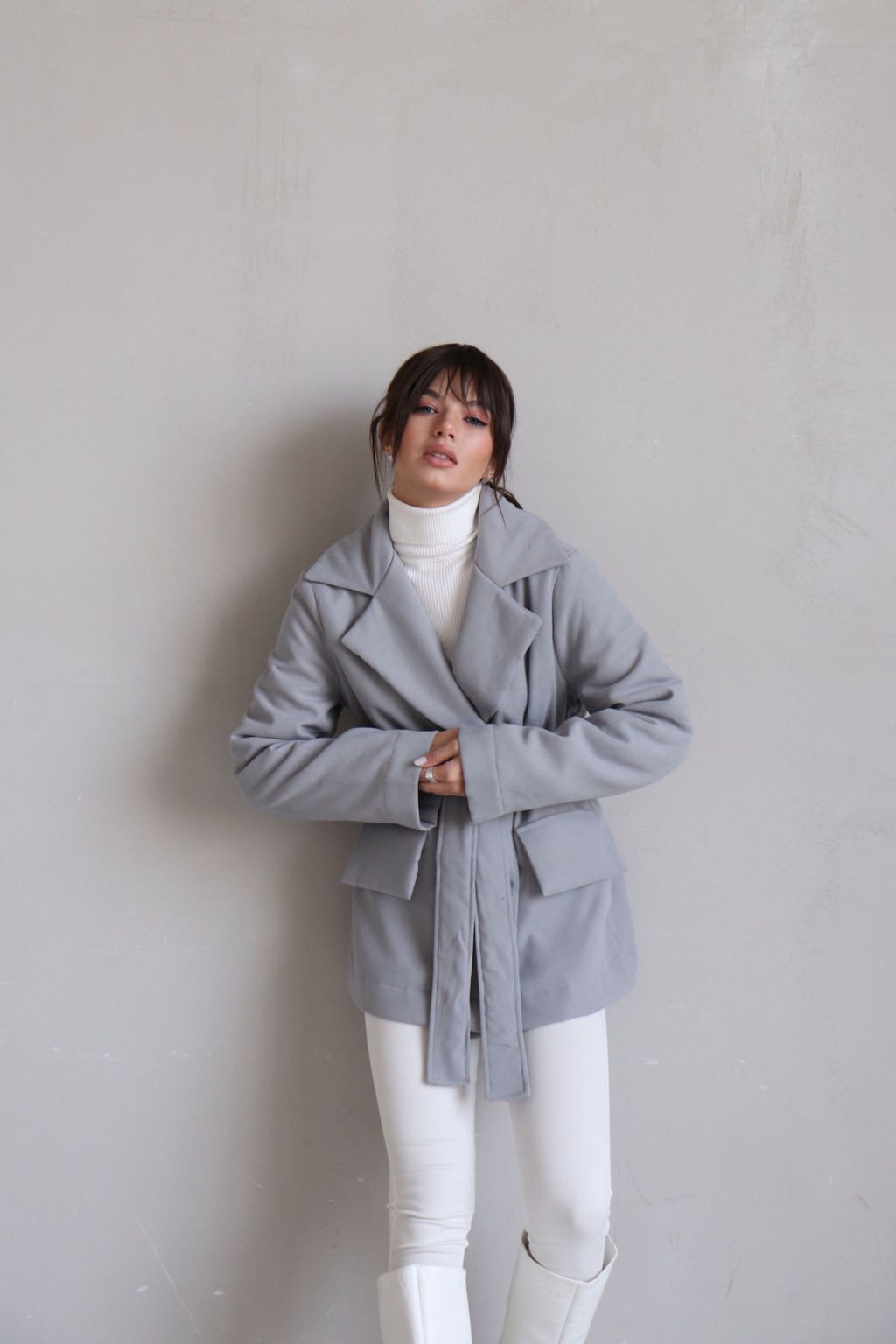 Martichelli Куртка утеплённая светло-серая  фото 12