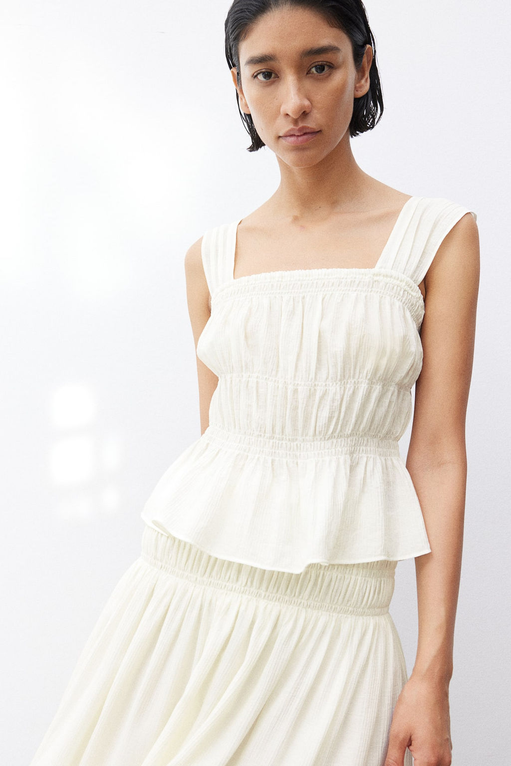 Top de crepe con peplo - H&m фото 3