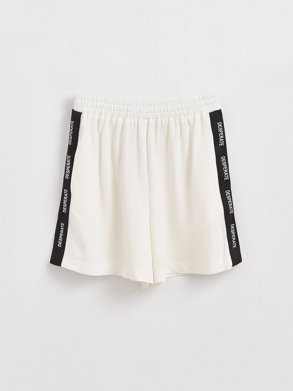 CONTE LS 1596 Шорты с боковыми карманами из фактурной вискозы Desperate off-white