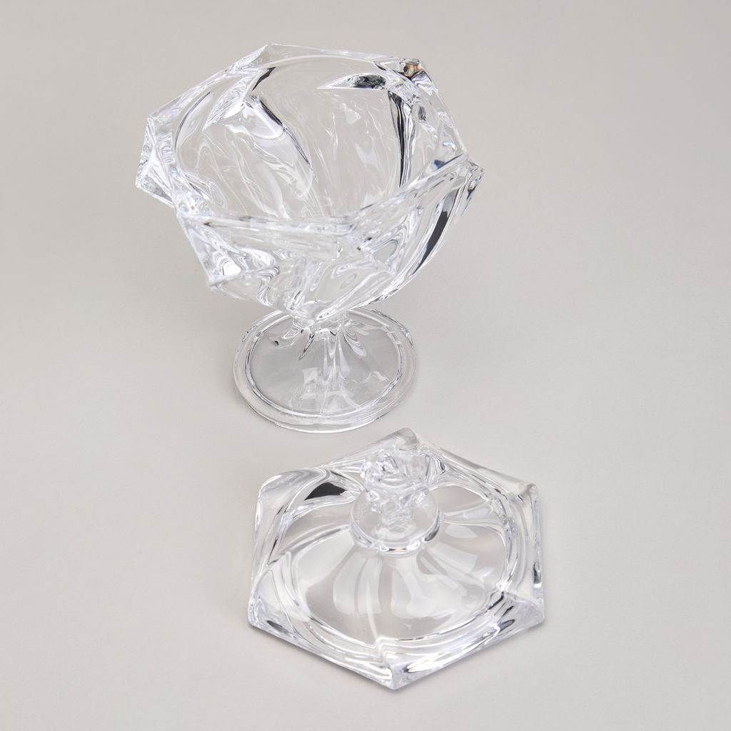 БЛЮДО С КРЫШКОЙ НА НОЖКЕ BOHEMA ДИАМЕТР=11,5 СМ ВЫСОТА=16,5 СМ - Lefard фото 5