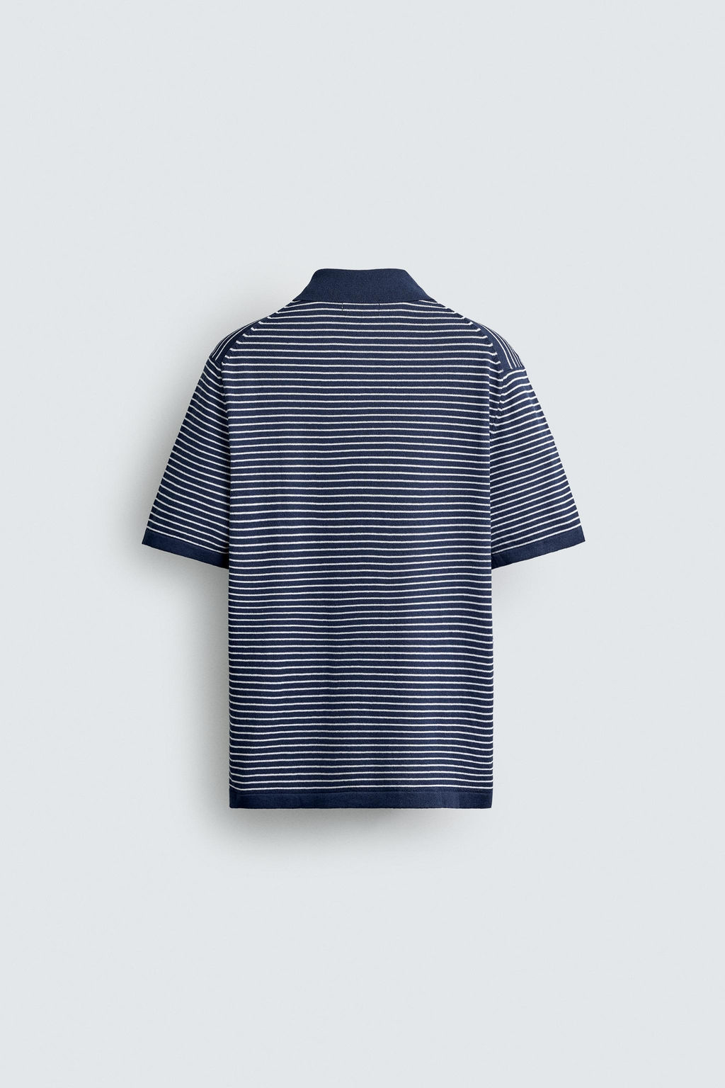 POLO PUNTO JACQUARD RAYAS / ?ndigo - Zara фото 9