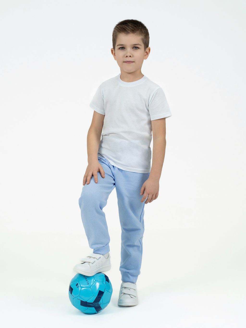 Брюки детские голубые