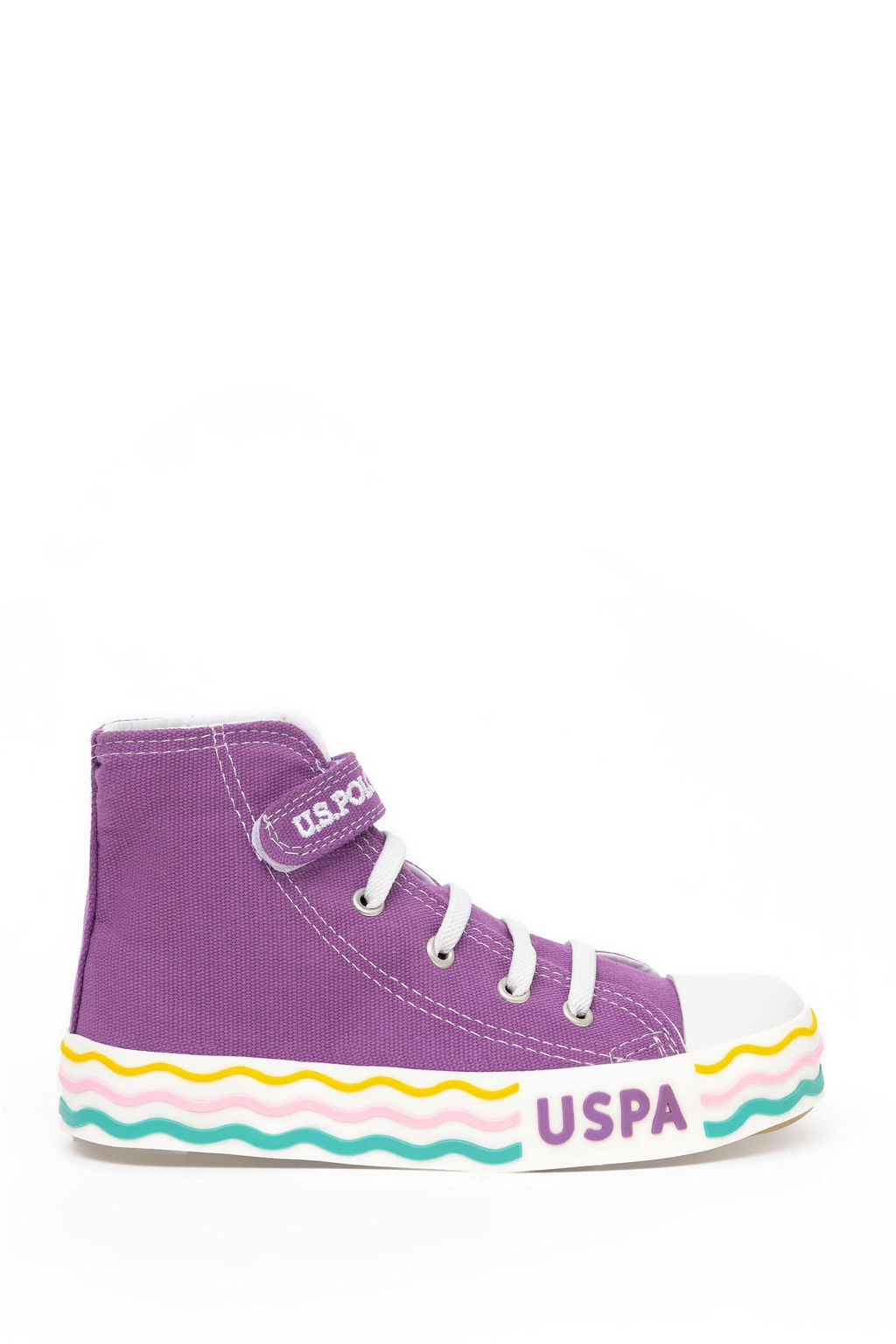 Фиолетовые спортивные туфли для девочек - U.s. polo assn фото 2
