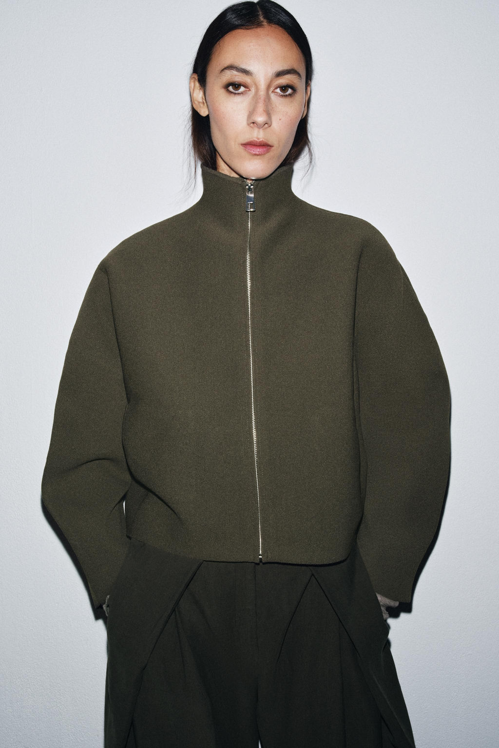 KNIT ZIP-UP JACKET - Zara фото 2