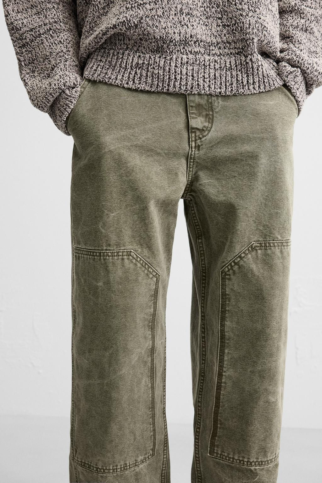 WASHED CARPENTER TROUSERS - Zara фото 32