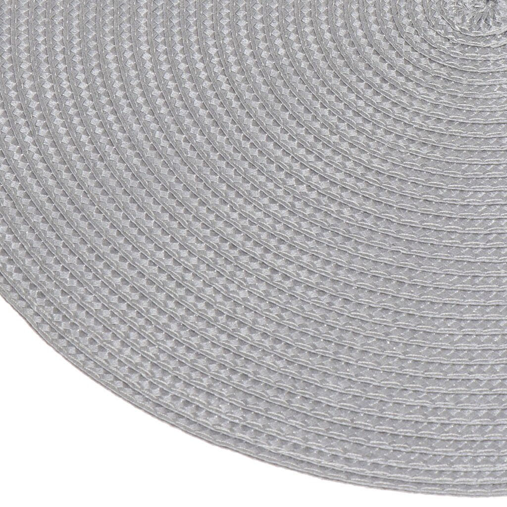 Салфетка для сервировки (мат на стол) 38см, круглая, стальная, Y6-2538 (326267) /DANIKS/  фото 2