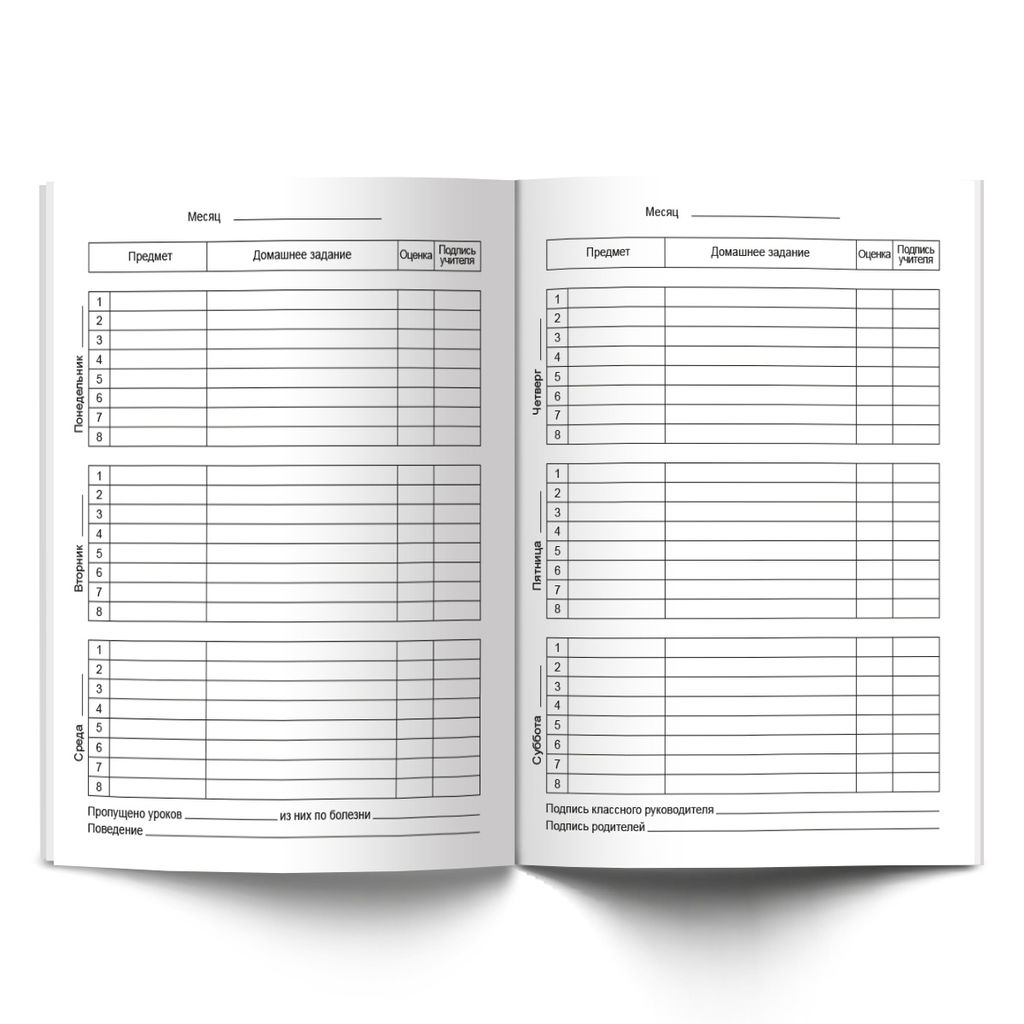 Светоч Дневник школьный 5-11 класс, матовая ламинация, A5+ 48 л. 12 шт. твердый переплет 60 г/кв.м Съешь меня 48ДТ5_000072  фото 5