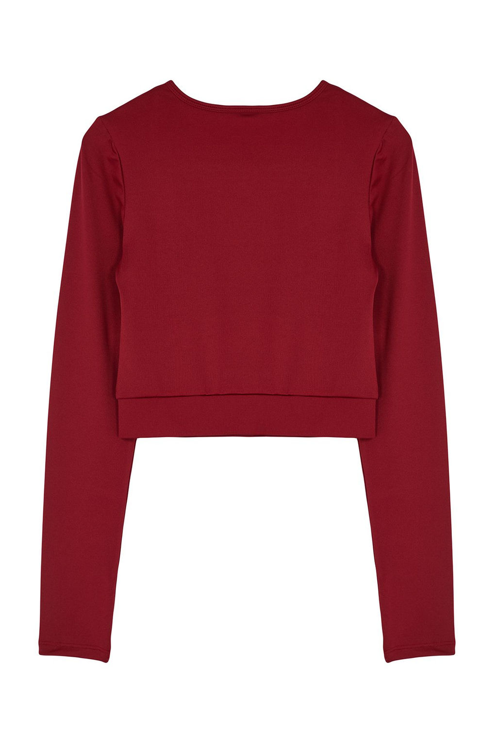 Trendyolmilla Tas Crop Pencere/Cut Out ve Bas Parmak Delik Detayl? Orme Spor Ust/Bluz TWOAW22BZ0481  фото 7
