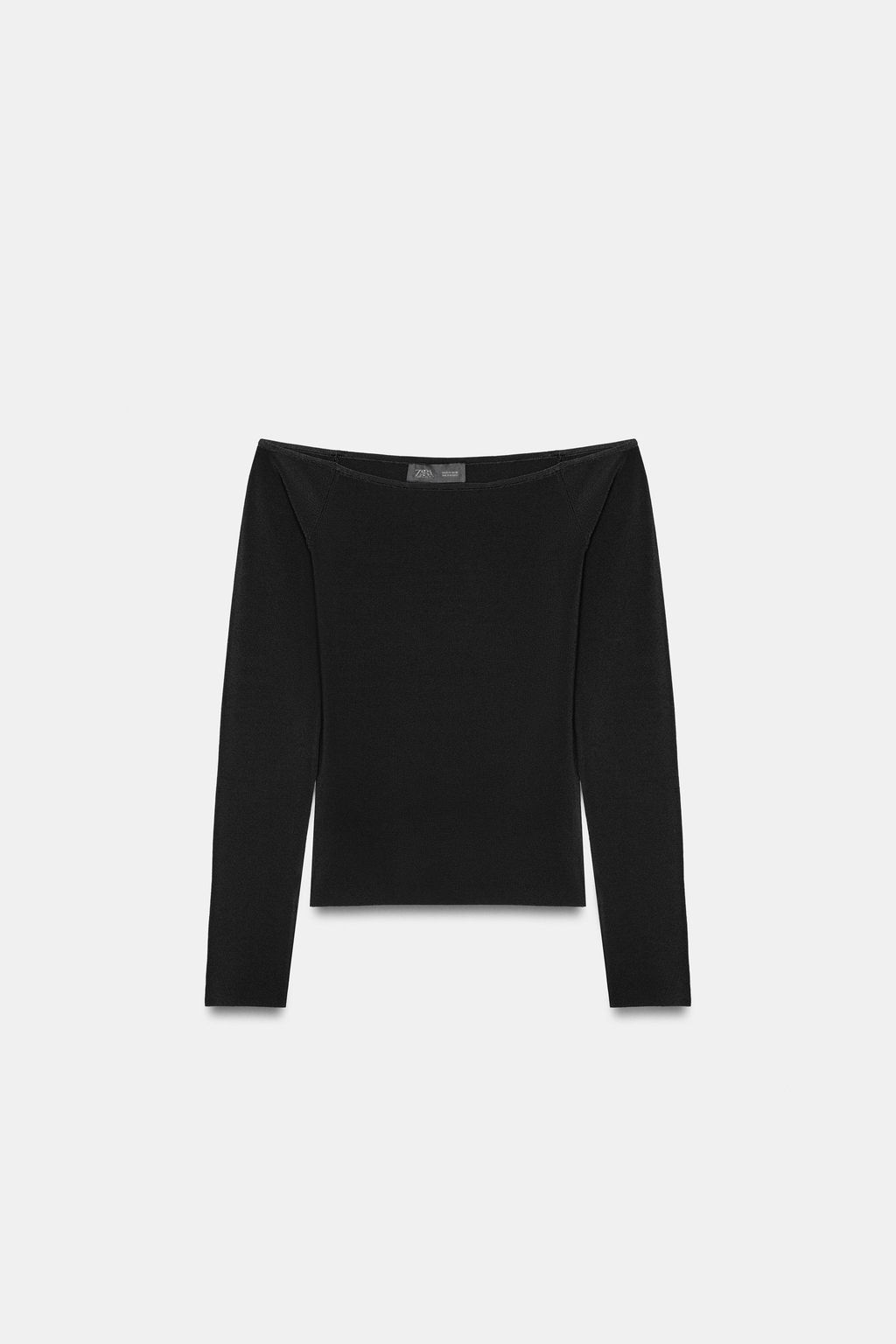 TOP PUNTO OFF SHOULDER / Negro - Zara фото 4