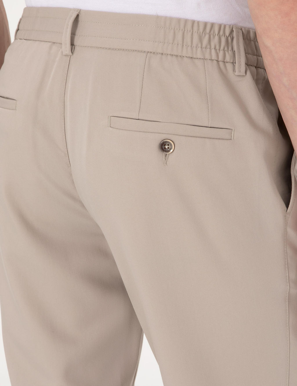 Bej Slim Fit Kuma_ Pantolon