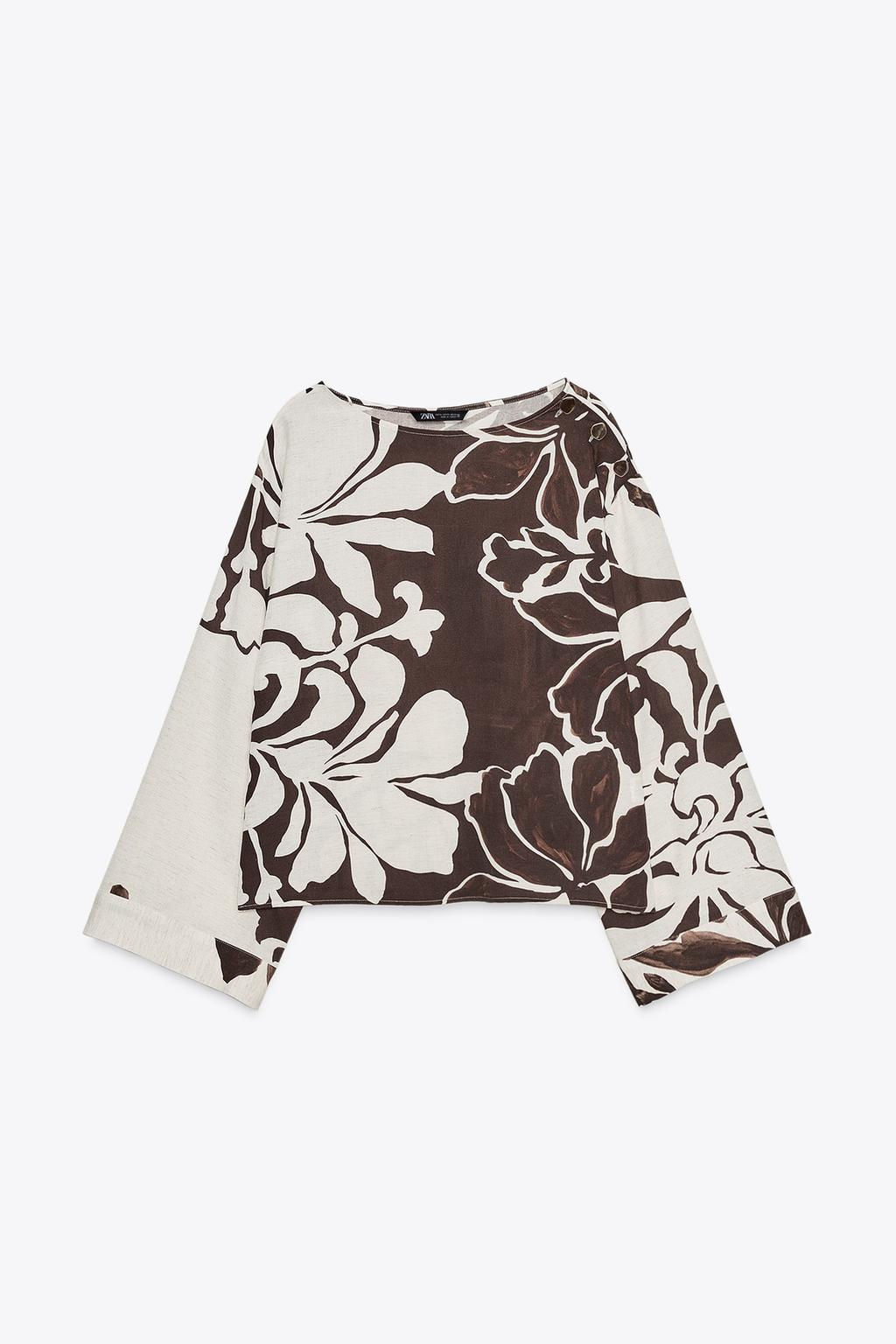FLORAL PRINTED TOP - Zara фото 7