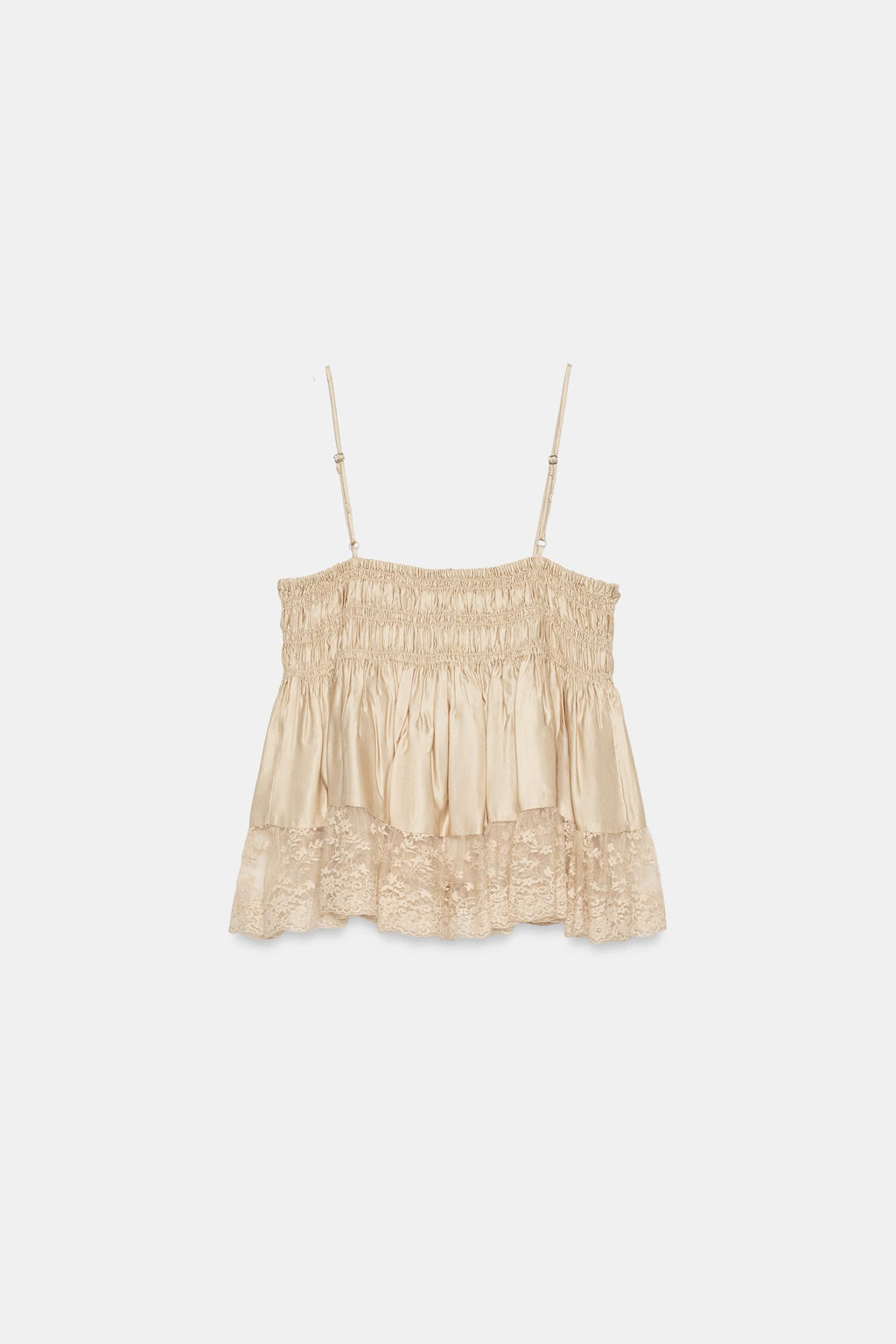 TOP SATINADO ENCAJE / Vis?n - Zara фото 9