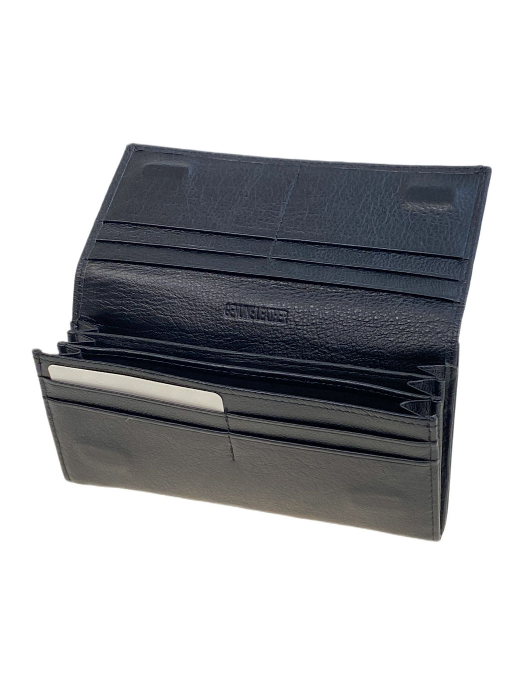 Женское портмоне из натуральной кожи, цвет черный - Greta фото 2