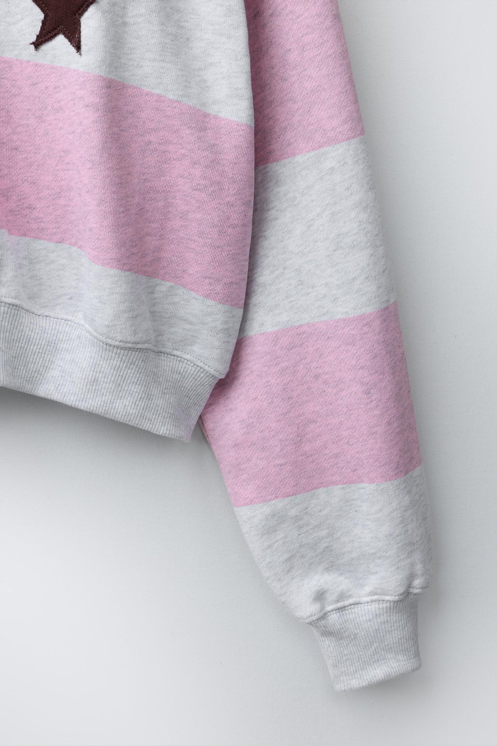 SUDADERA CREMALLERA RAYAS Y PARCHE / Gris vigor?
