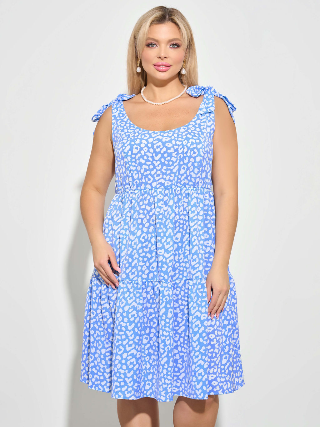 Сарафан 0262-1а пастельно-голубой - Dora фото 2