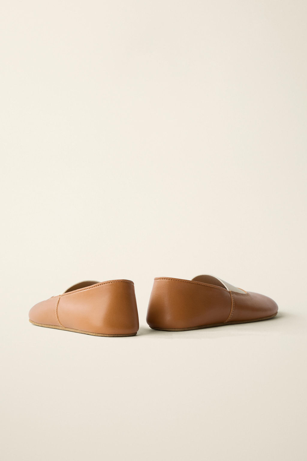 BAILARINA PIEL CREATED BY CARAMEL LONDON X ZARA / Marr?n  фото 8