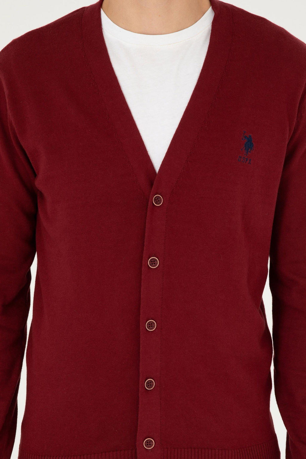 Erkek Bordo Basic Triko H_rka