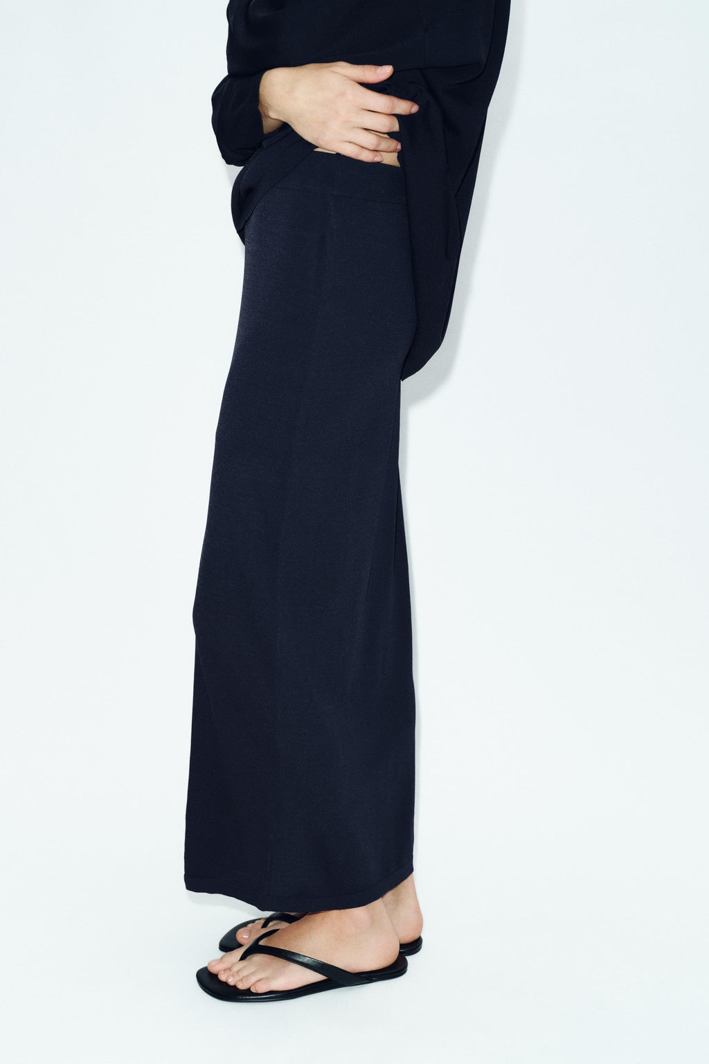 FALDA MIDI PUNTO FINO / Marino - Zara фото 3