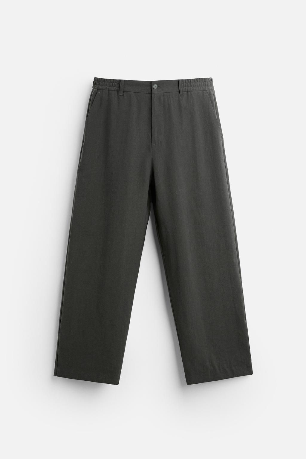 LYOCELL BLEND TROUSERS - Zara фото 23