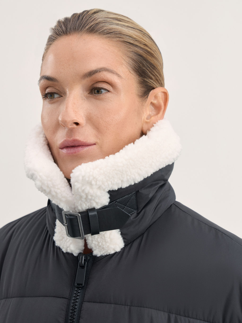 Куртка-дубленка с искусственным мехом / Zarina  фото 7