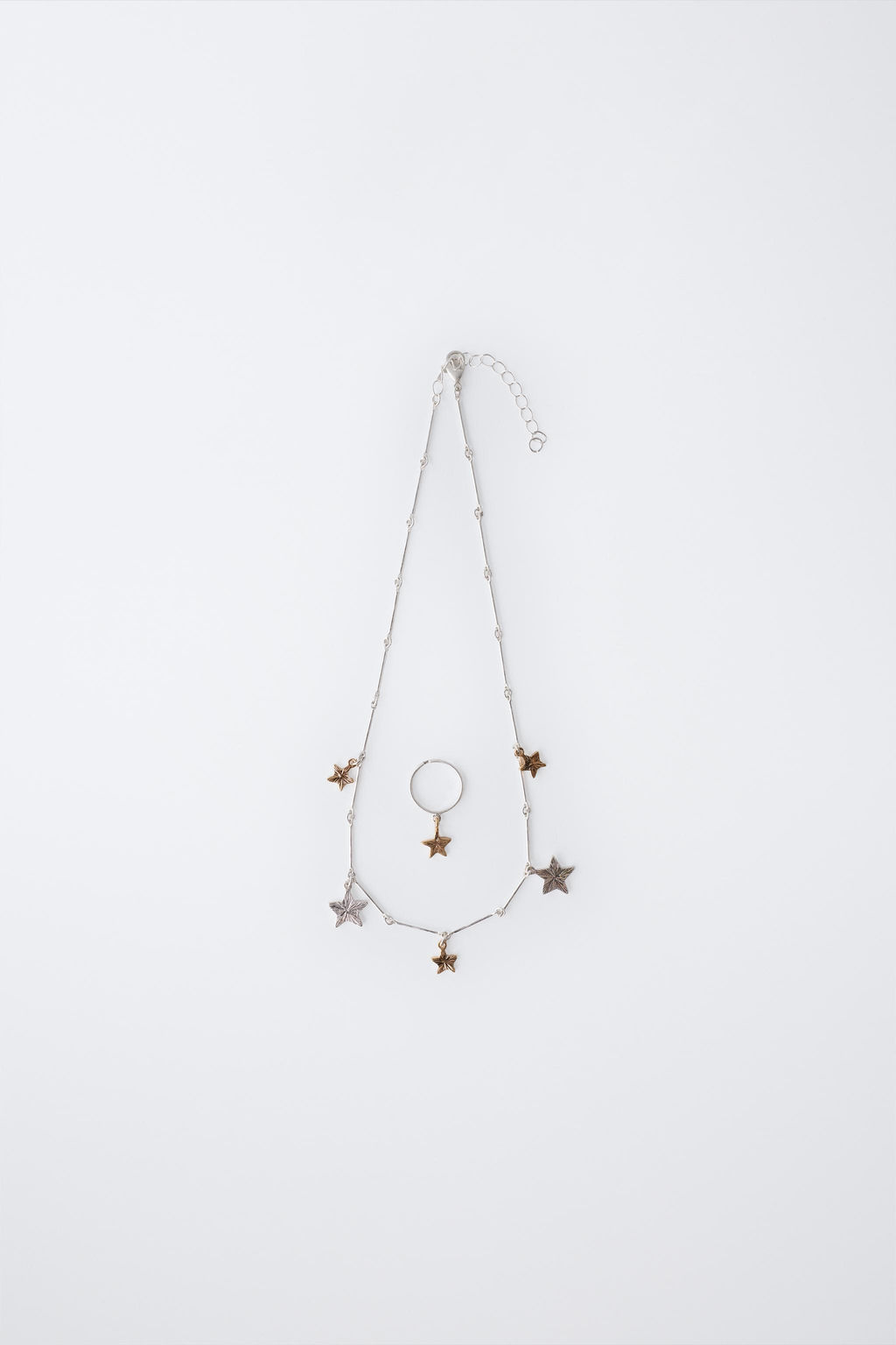 PACK OF STAR NECKLACE AND RING