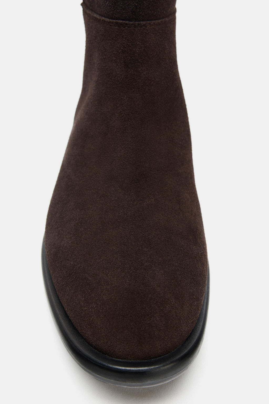 FLAT SUEDE RIDING BOOTS - Zara фото 8