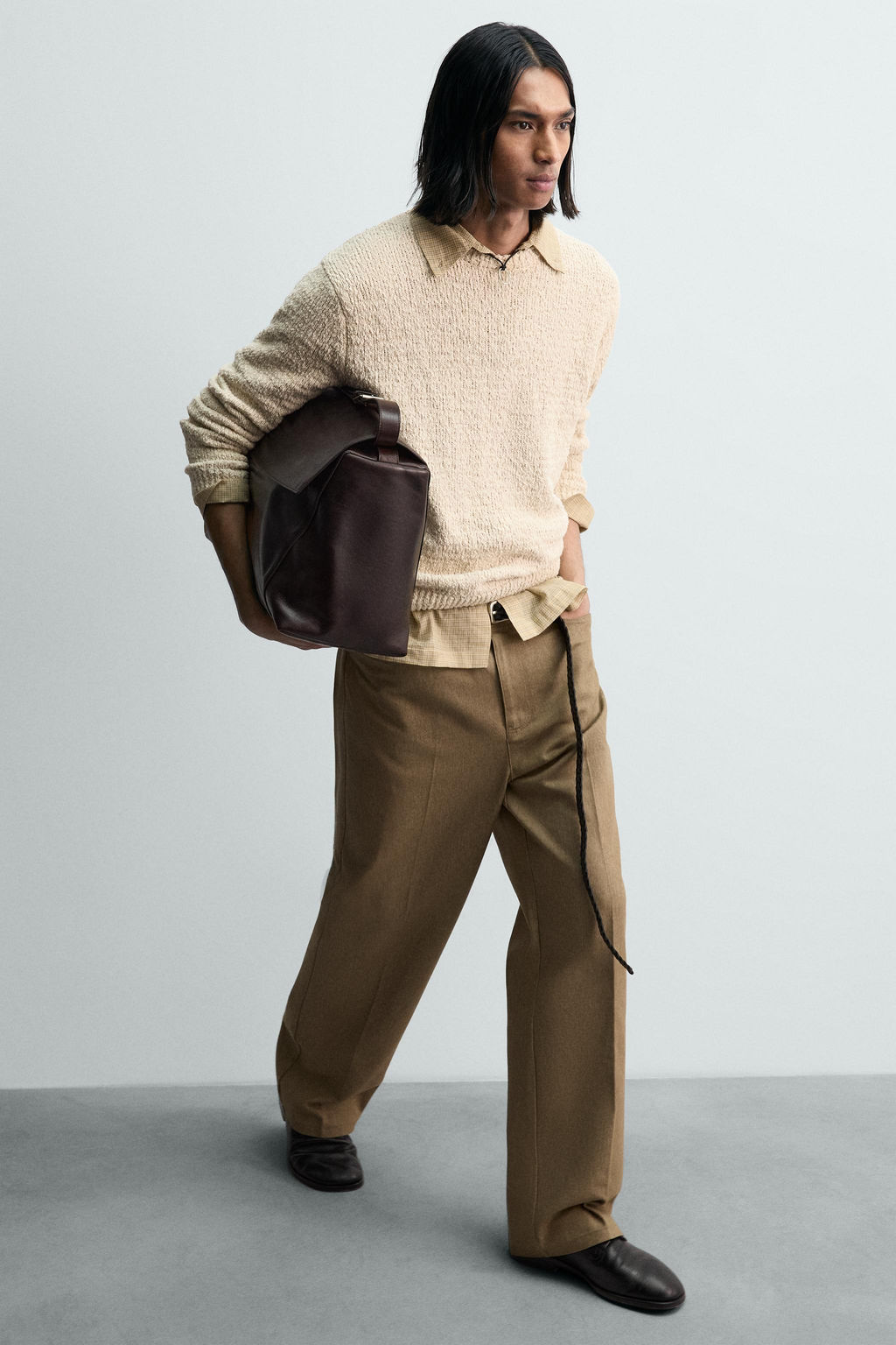 LIMITED EDITION STRAIGHT-LEG TROUSERS - Zara фото 16