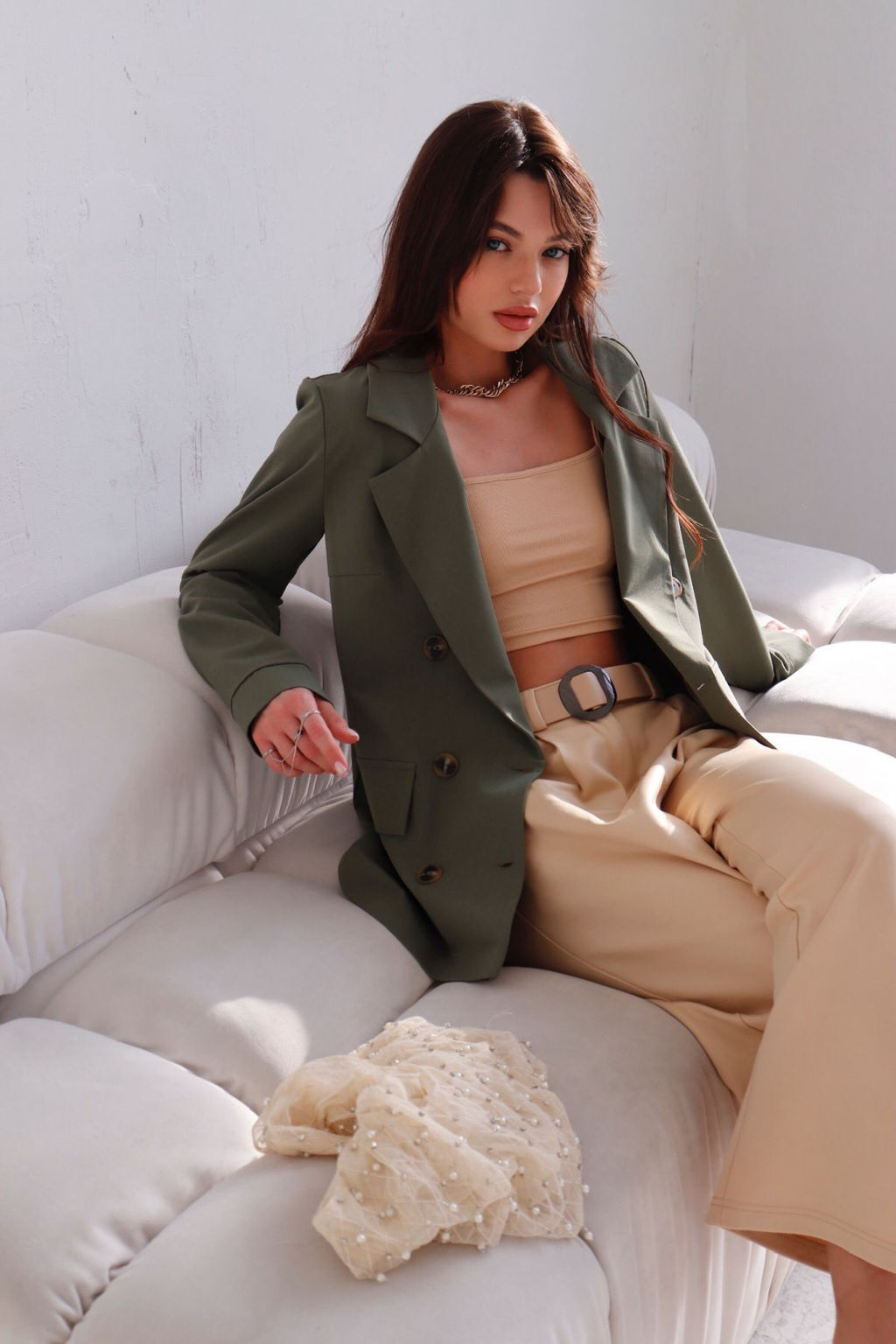 Двубортный жакет с английским воротником - Martichelli фото 16