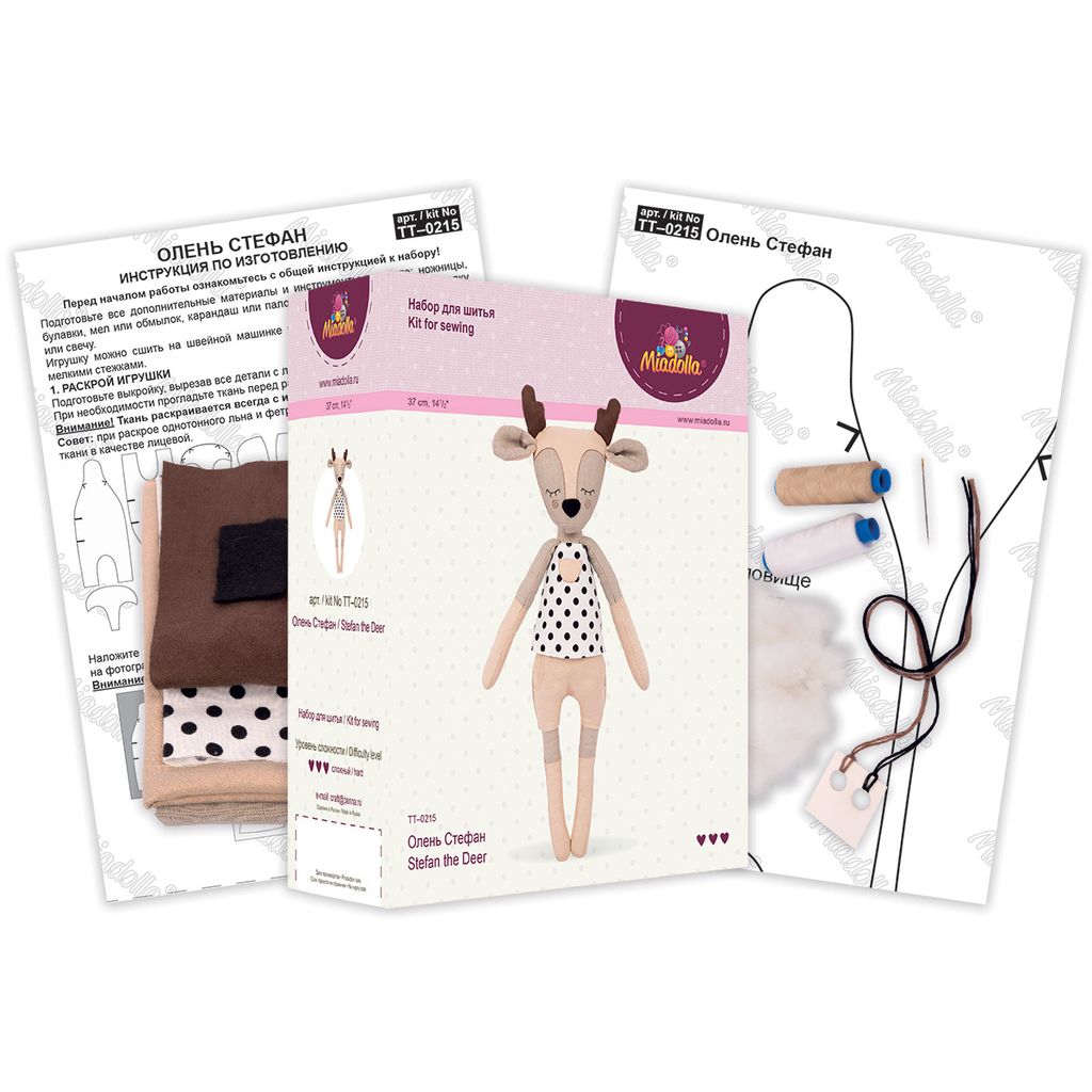 Набор для шитья Miadolla TT-0215 Олень Стефан