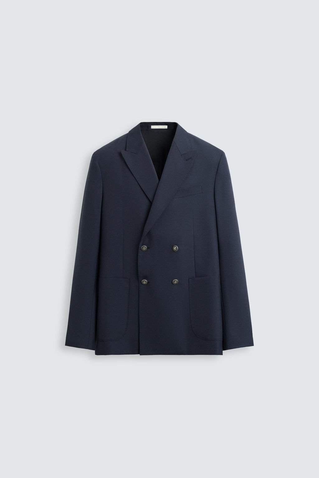 DOUBLE-BREASTED WOOL BLEND BLAZER - Zara фото 17