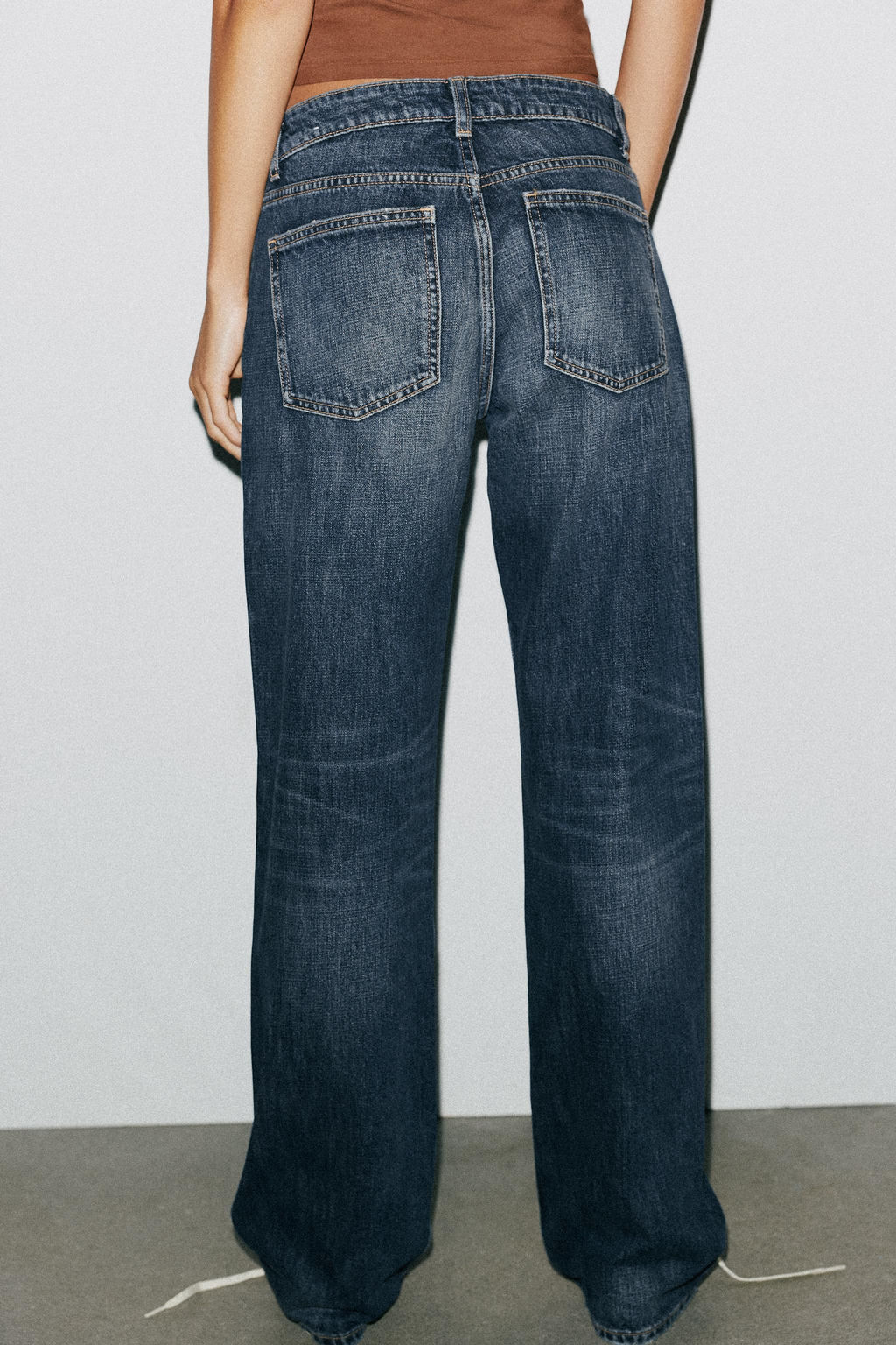 TRF WIDE-LEG LOW-RISE JEANS - Zara фото 32