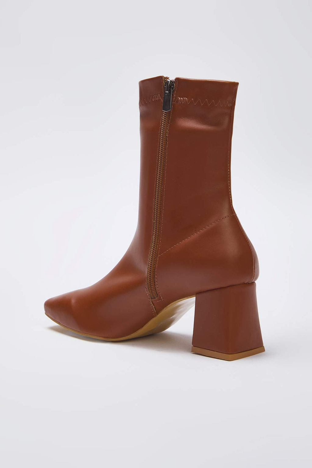 Taba Strec Fermuarl? Kad?n 7 cm Blok Topuklu Bot TAKAW26BO00002