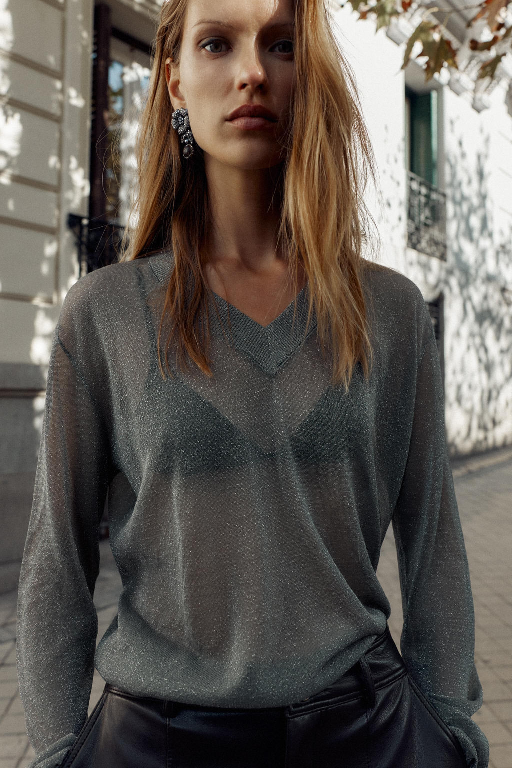 FLOWER STONE EARRINGS