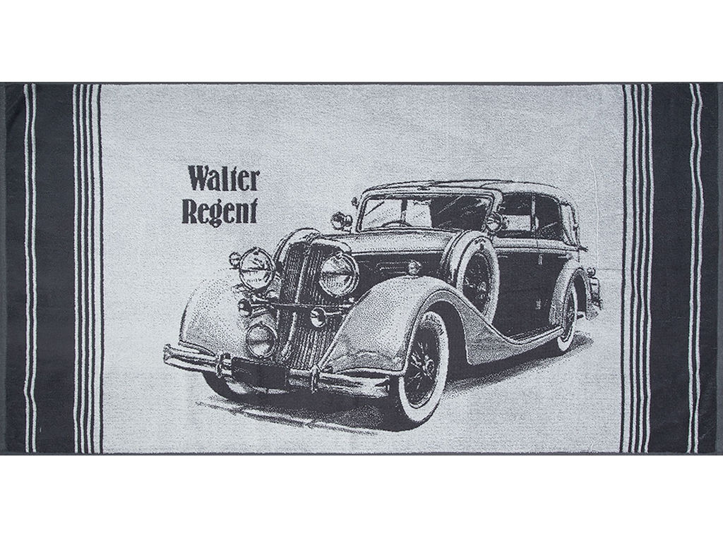 Полотенце махровое 6с102.413ж1 Ретро-авто (графит) 81х160см