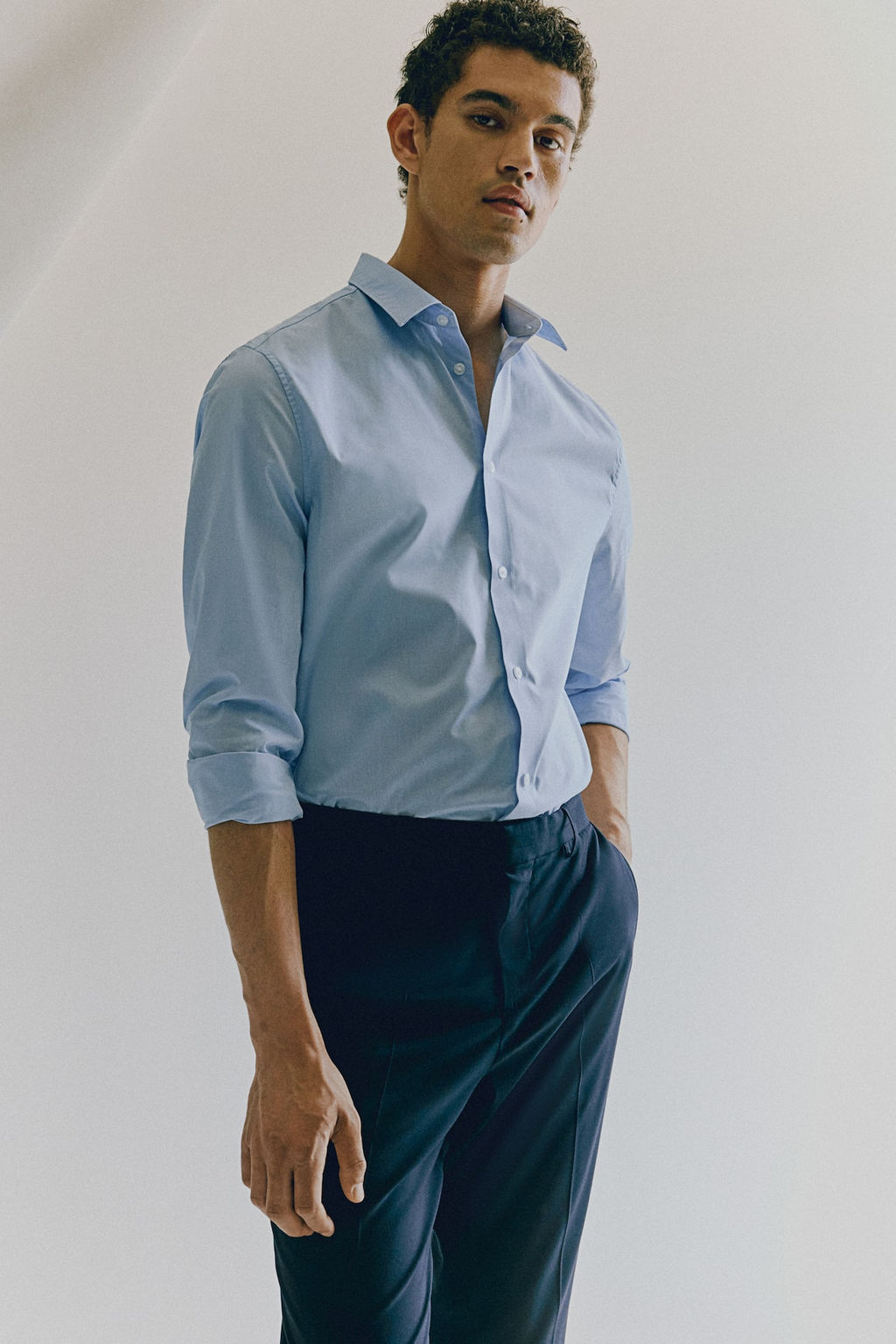 Camisa de facil planchado Slim Fit - H&m фото 3