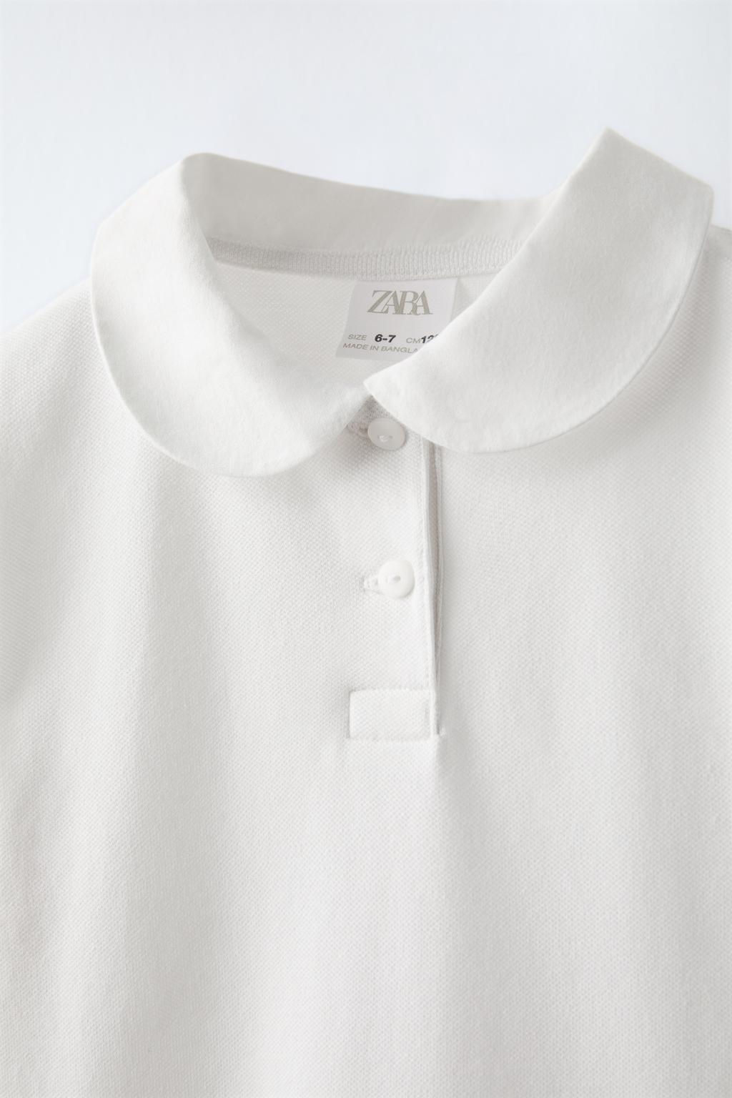 CONTRAST PIQUE POLO SHIRT - Zara фото 3